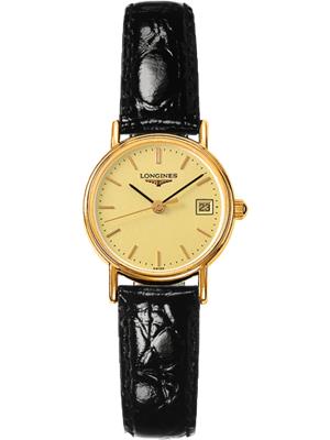 Longines Presence L4.319.2.32.2 Gold Watch 23.5mm