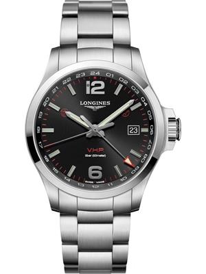  Longines Conquest V.H.P. L3.728.4.56.6 GMT Watch 43mm 