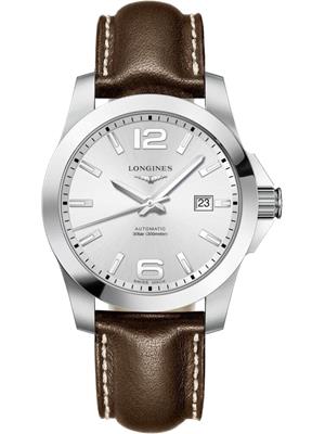 Longines Conquest Classic L3.777.4.76.5 Silver Tone Watch 41mm