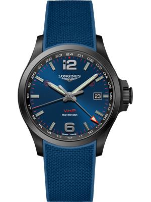Longines Conquest L3.728.2.96.9 V.H.P. GMT Watch 43mm