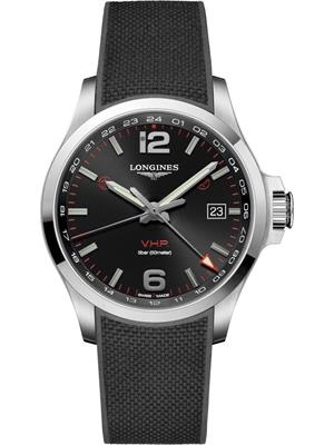 Longines Conquest V.H.P. GMT L3.728.4.56.9 Watch 43mm