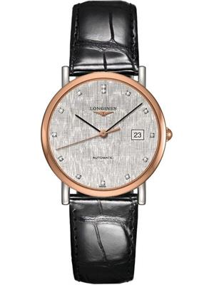 Longines Elegant L4.809.5.77.0 18k Rose Gold 34.5mm 