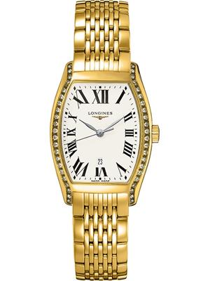 Longines Evidenza L2.155.7.71.6 18kt Diamond Watch 26mm