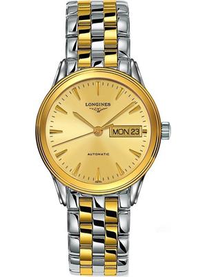 Longines Flagship L4.799.3.32.7 Champagne Watch 36mm