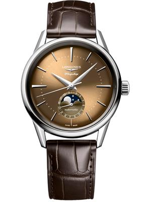 Longines Flagship L4.815.4.62.2 Beige-Tone Watch 38.5mm