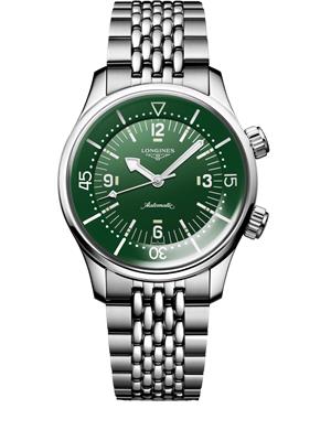 Longines Legend L3.764.4.06.6 Green-Tone Diver Watch 39mm