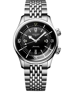 Longines Legend L3.764.4.50.7 Black-Tone Diver Watch 39mm