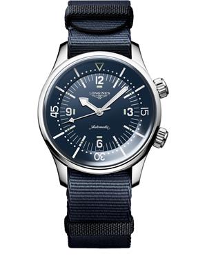 Longines Legend L3.764.4.90.2 Blue-Tone Diver Watch 39mm