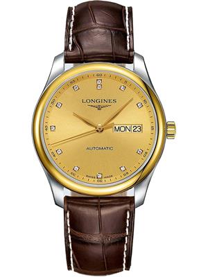 Longines Master L2.755.5.37.3 Automatic Diamond Watch 38mm