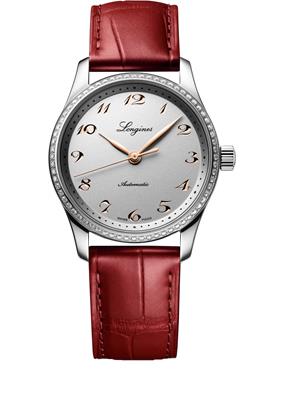 Longines Master L2.357.0.70.2 Silver-Tone Diamonds Watch 34mm