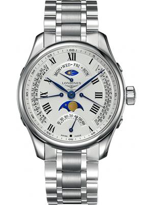 Longines Master L2.739.4.71.6 MoonPhase Watch 44mm 