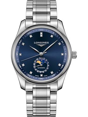 Longines Master L2.909.4.97.6 Moonphase Blue 40mm