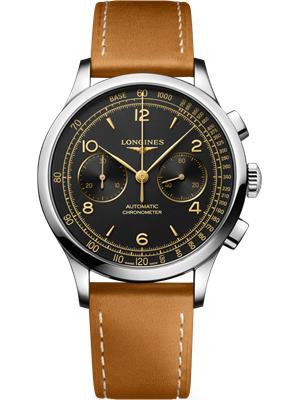 Longines Record L2.921.4.56.2 Heritage Chronograph 40mm 