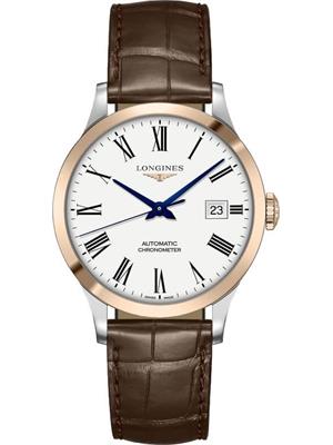 Longines Record L2.820.5.11.2 Men's Watch 38.5mm