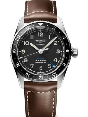 Longines Spirit Zulu Time L3.802.4.53.2 Watch 39mm 