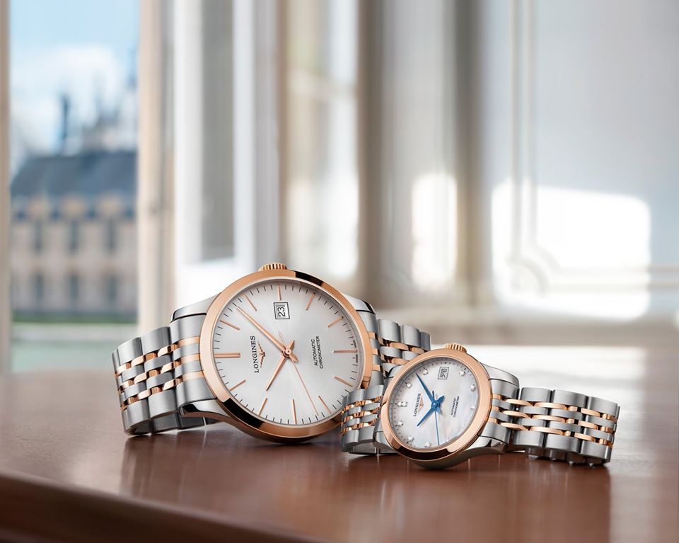 đồng hồ cặp đôi longines record chronometer cosc